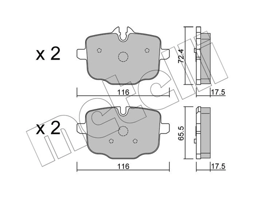 Brake Pad Set, disc brake 22-0921-0