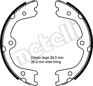 Brake Shoe Set, parking brake 53-0298