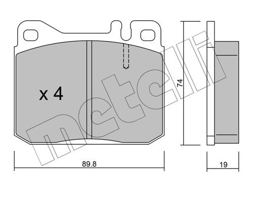 Brake Pad Set, disc brake 22-0011-2