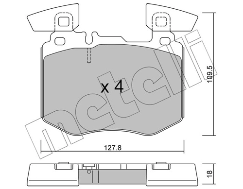 Brake Pad Set, disc brake 22-1310-0