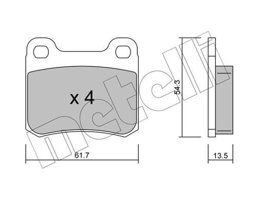 Brake Pad Set, disc brake 22-0092-0