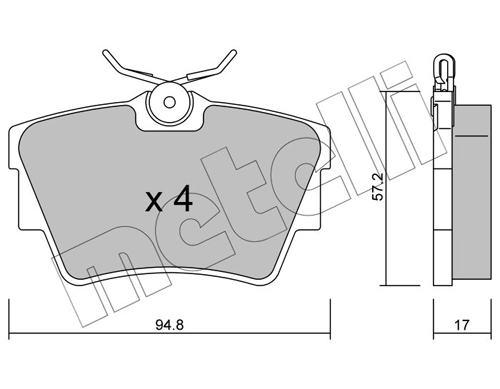 Brake Pad Set, disc brake 22-0635-0