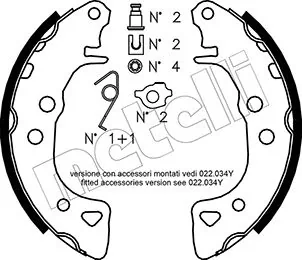 Brake Shoe Set 53-0021K