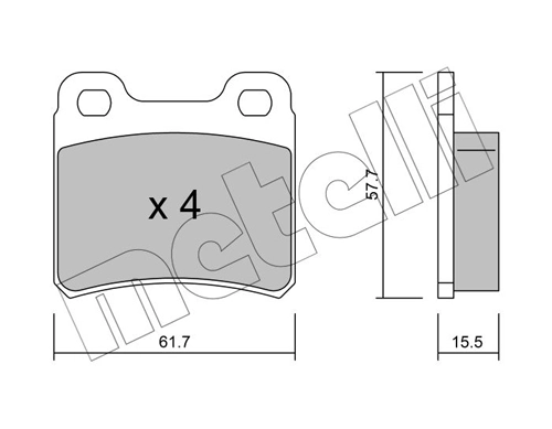 Brake Pad Set, disc brake 22-0141-0