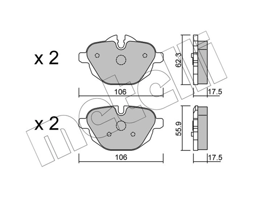 Brake Pad Set, disc brake 22-0920-0
