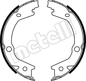 Brake Shoe Set, parking brake 53-0184