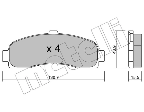 Brake Pad Set, disc brake 22-0145-0