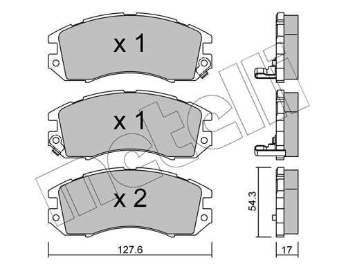 Brake Pad Set, disc brake 22-0135-0