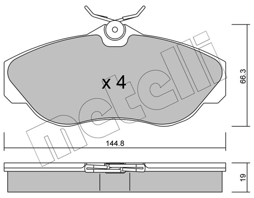 Brake Pad Set, disc brake 22-0350-0
