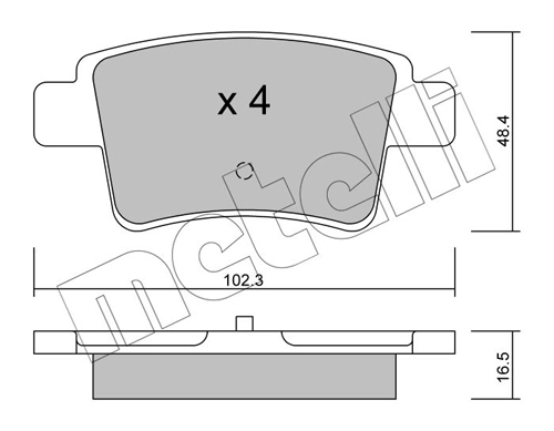 Brake Pad Set, disc brake 22-0801-0