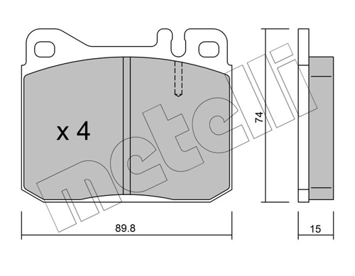 Brake Pad Set, disc brake 22-0011-0