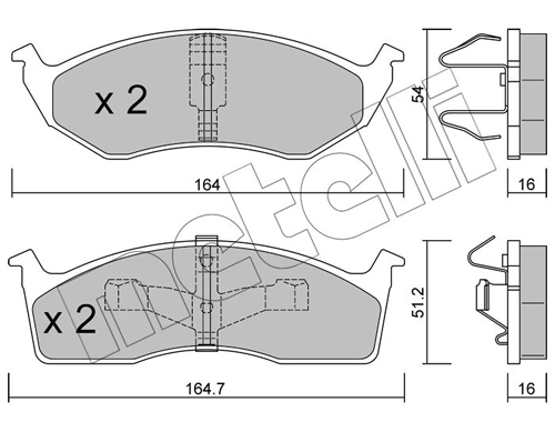 Brake Pad Set, disc brake 22-0356-1