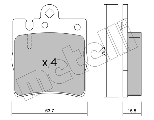 Brake Pad Set, disc brake 22-0344-0