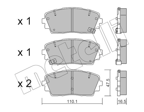 Brake Pad Set, disc brake 22-0941-0