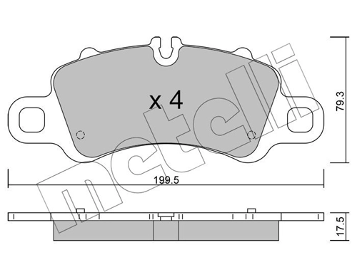 Brake Pad Set, disc brake 22-1254-0