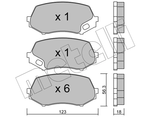 Brake Pad Set, disc brake 22-0874-0