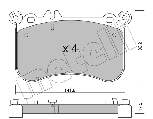 Brake Pad Set, disc brake 22-1133-0