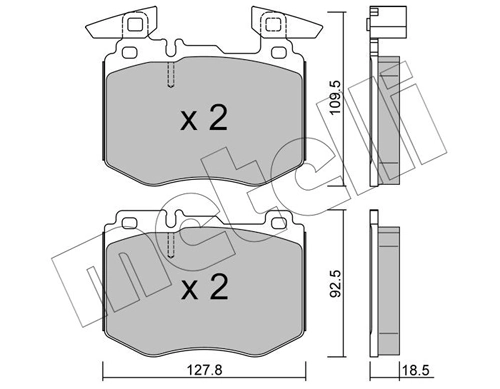 Brake Pad Set, disc brake 22-1388-0