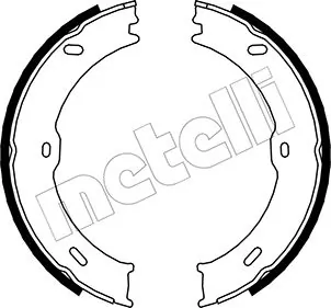Brake Shoe Set, parking brake 53-0246