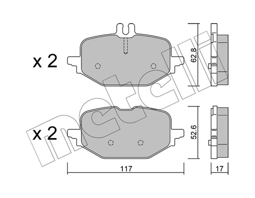Brake Pad Set, disc brake 22-1359-1