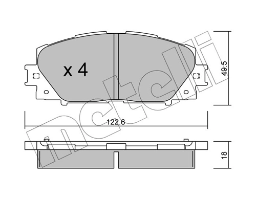 Brake Pad Set, disc brake 22-0745-0