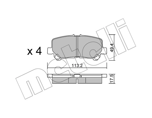 Brake Pad Set, disc brake 22-1292-0