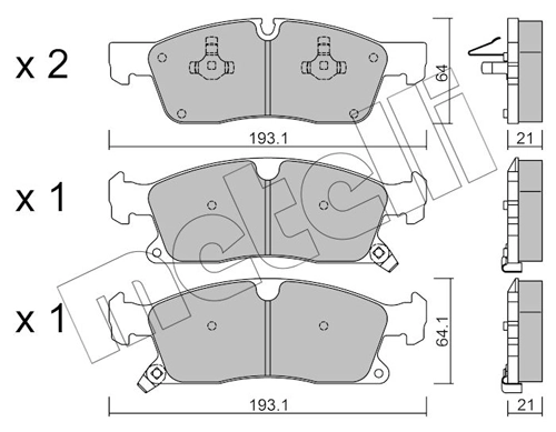 Brake Pad Set, disc brake 22-0927-2