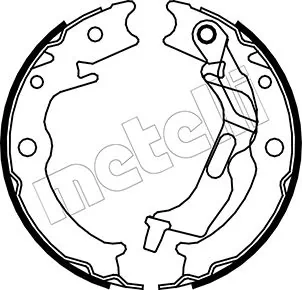 Brake Shoe Set, parking brake 53-0052