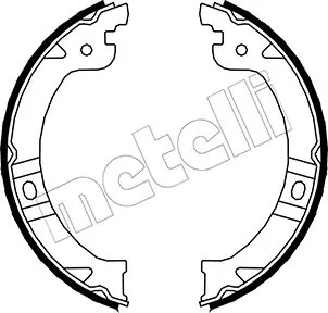 Brake Shoe Set, parking brake 53-0027