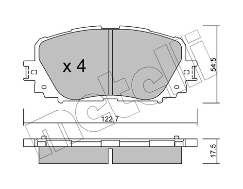 Brake Pad Set, disc brake 22-0820-0