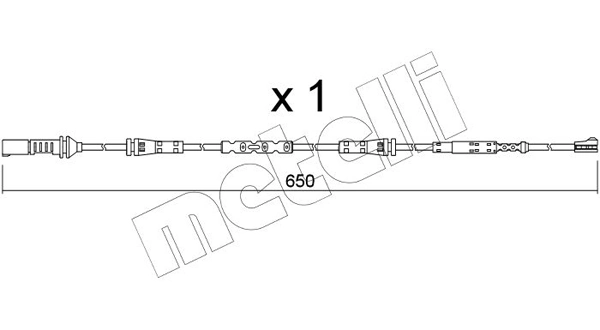 Warning Contact, brake pad wear SU.408