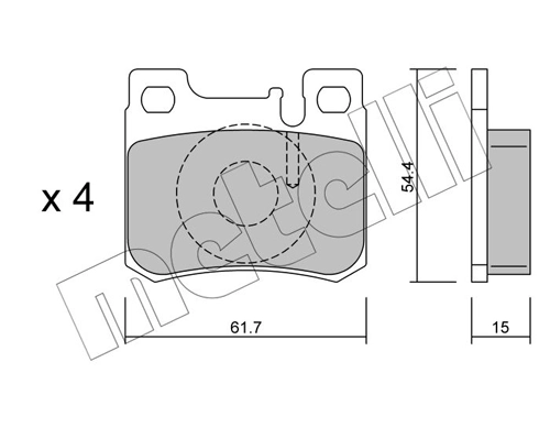 Brake Pad Set, disc brake 22-0566-0