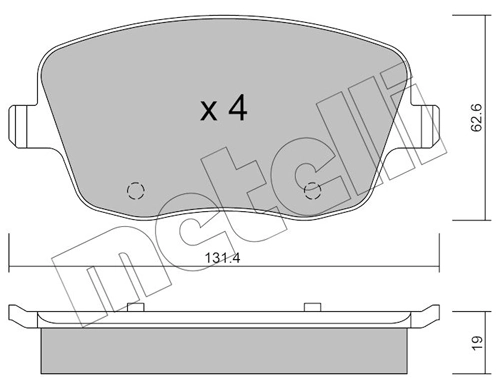 Brake Pad Set, disc brake 22-0547-0
