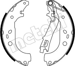 METELLI Bremsbackensatz 53-0099