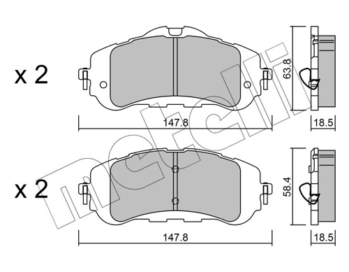 Brake Pad Set, disc brake 22-0983-0