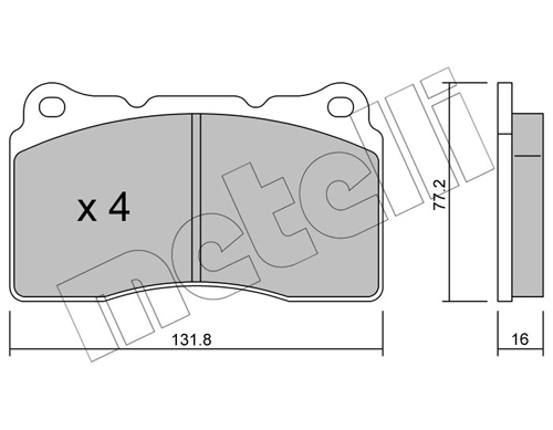Brake Pad Set, disc brake 22-0288-1