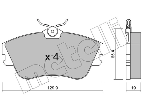 Brake Pad Set, disc brake 22-0164-0