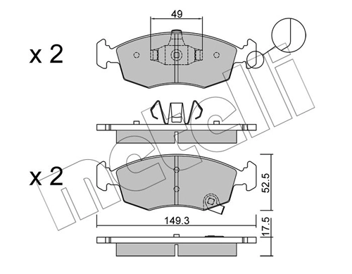Brake Pad Set, disc brake 22-0274-5