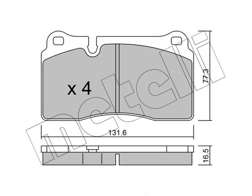 Brake Pad Set, disc brake 22-0659-0