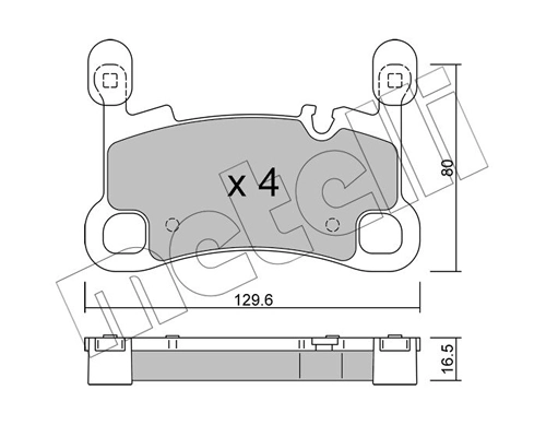Brake Pad Set, disc brake 22-1260-0