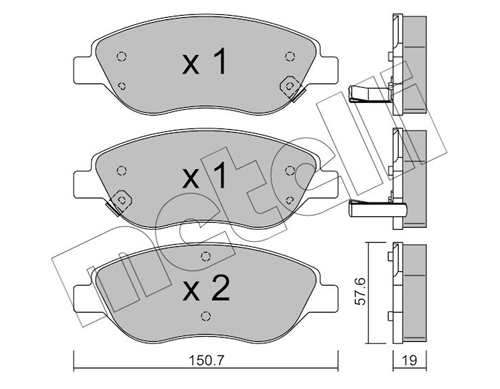 Brake Pad Set, disc brake 22-0577-2