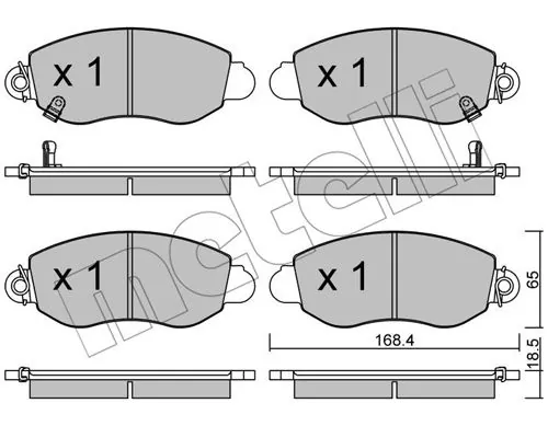 Brake Pad Set, disc brake 22-0320-0