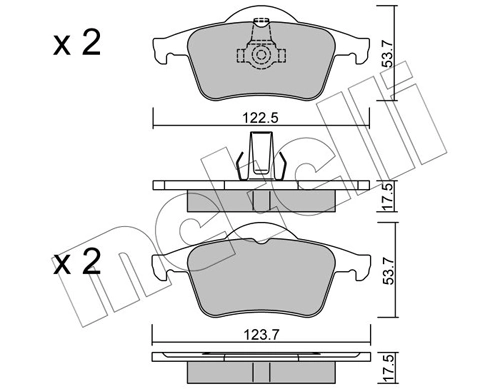 Brake Pad Set, disc brake 22-0348-0