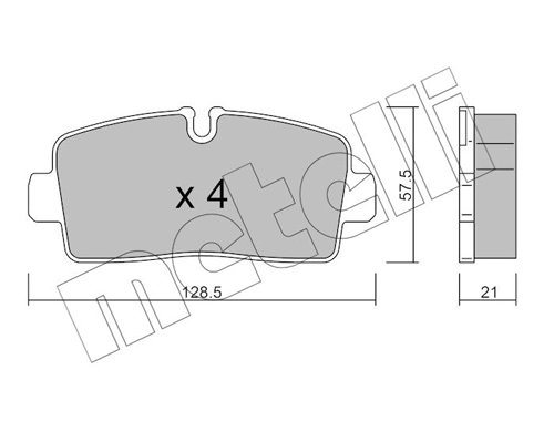 Brake Pad Set, disc brake 22-1380-0