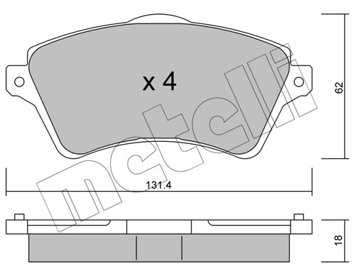 Brake Pad Set, disc brake 22-0349-0
