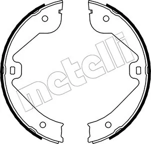 Brake Shoe Set, parking brake 53-0244