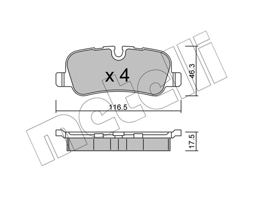 Brake Pad Set, disc brake 22-0694-0