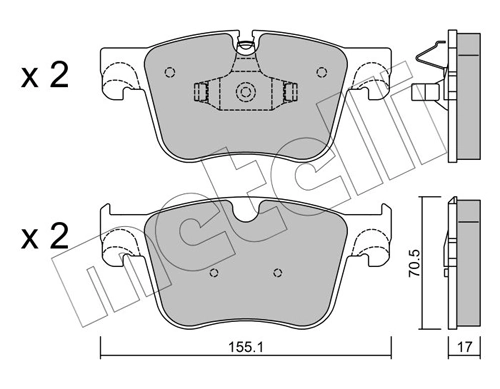 Brake Pad Set, disc brake 22-0985-0