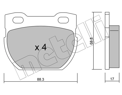 Brake Pad Set, disc brake 22-0354-1