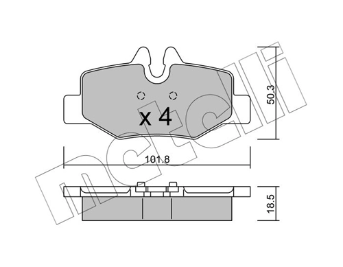 Brake Pad Set, disc brake 22-0576-0